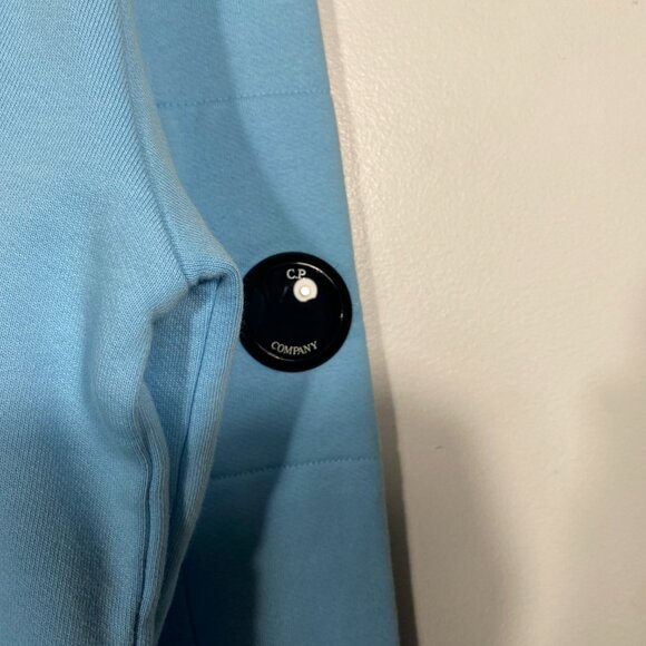 NWT C.P. Company Diagonal Raised Fleece Lens Crewneck Blue mens size medium - Picture 5 of 12